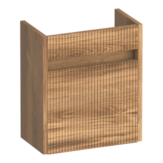 BRAUER Adore Wavy fonteinonderkast - 40x45x22cm - met 1 deur greeploos rechtsdraaiend Honey