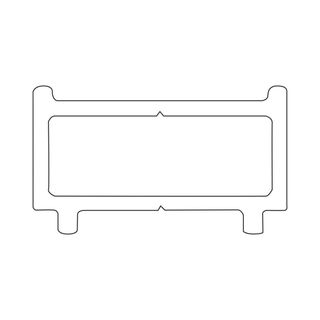 Sealskin Hooked profil d'élargissement pour portes mortier jointuresantes chrome