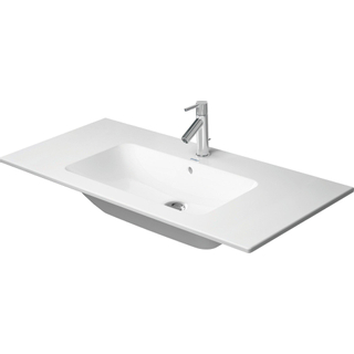 Duravit Me by starck Lavabo - 103x49cm - sans trou de robinet - avec trop-plein - blanc