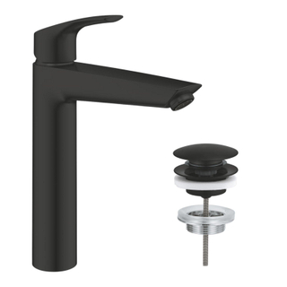 GROHE Eurosmart Mitigeur de lavabo - taille XL - bonde push-open - noir mat