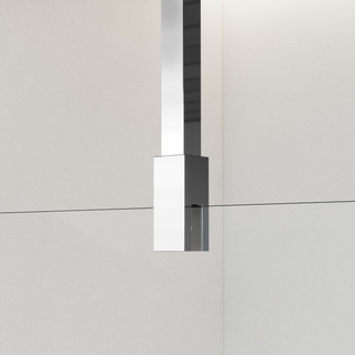 FortiFura Galeria Barre de renfort plafond 125cm pour douche à l'italienne - chrome