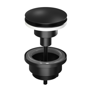 INK Stop&Go Afvoerplug klikwaste zwart mat