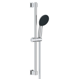 GROHE Vitalio Start 110 Ensemble de douche - 60cm - douchette ronde - 3 types de jet - flexible de douche lisse - chrome