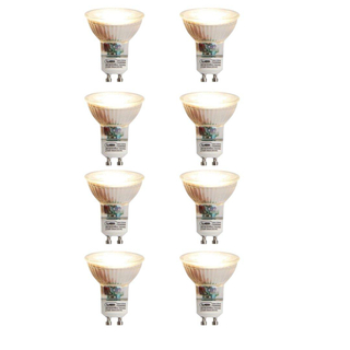 Luedd LED lamp - set van 8 - GU10 - 6W - 2700K - 450LM - dimbaar