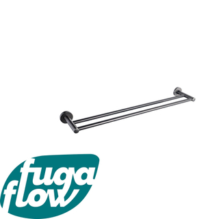 FugaFlow Eccelente Sobrado Porte-serviette double 65cm Gunmetal