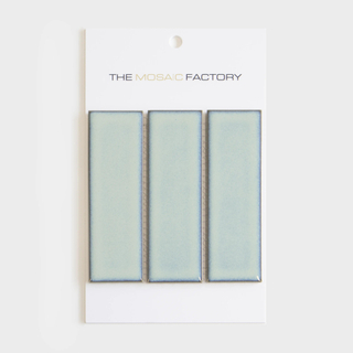 SAMPLE The Mosaic Factory Barcelona mozaïektegel - 15x25cm - wandtegel - Rechthoek - Porselein Turquoise Glans