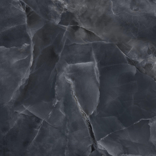 EnergieKer Onyx ek wand- en vloertegel - 80x80cm - gerectificeerd - Natuursteen look - Black pulido gepolijst (zwart)