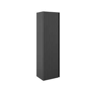 FugaFlow Eccelente Arredo Hoge Kast - 120x34.5x27.5cm - 1 deur - mat antraciet - MDF