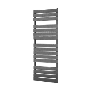 Plieger Genua radiateur design horizontal 1520x550mm 800W gris foncé structuré