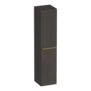 BRAUER Elevate armoire haute 160 sans poignées de pose avec 2 portes à ouverture gauche ou droite Anthracite Bois