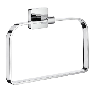 Smedbo Ice Handdoekring - 20x14cm - rechthoek - chroom