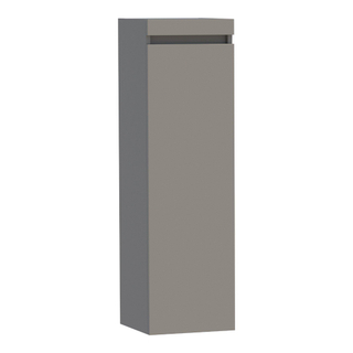 BRAUER Joy badkamerkast - 120x35x35cm - 1 deur - greeploos - linksdraaiend - mat taupe