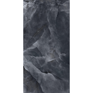 EnergieKer Onyx ek - Carrelage mural et sol - 60x120cm - rectifié - effet pierre naturelle - Black pulido (noir)