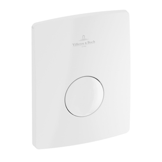 Villeroy & Boch Viconnect Bouton de commande urinoir 12.6x16.2cm blanc