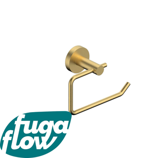 FugaFlow Eccelente Sobrado Porte-papier toilette sans couvercle rond Or brossé