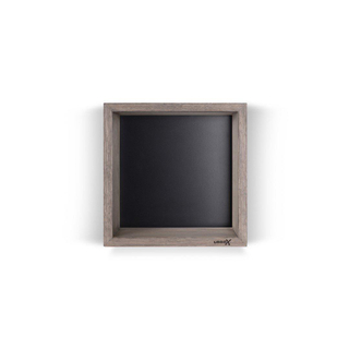 Looox Wooden Collection Box Mural 30x30x10cm noir mat avec fond noir mat