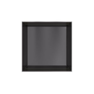 Hotbath &MORE Boîte encastrée ou niche encastrée 30x30x10cm sans cadre PVD noir brossé