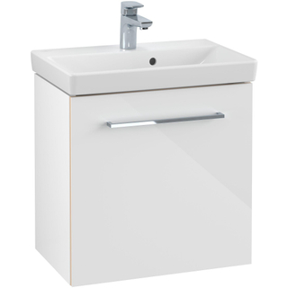 Villeryo & Boch Avento meuble sous lavabo 512x520x348 1 porte charnière droite crystal blanc