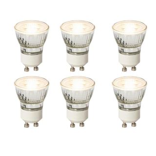 Luedd LED lamp - set van 6 - GU10 - 4W - 2700K - 200LM - dimbaar