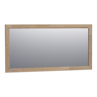 BRAUER Miroir Citrine - 140x70cm - rectangulaire - cadre en chêne gris à assemblage à dents de scie