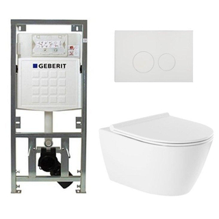 Geberit Duofix - Bâti-support pour WC suspendu avec plaque de