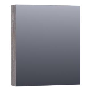 BRAUER Dual spiegelkast 60x70x15cm met 1 linksdraaiende spiegeldeur MFC Grey Canyon