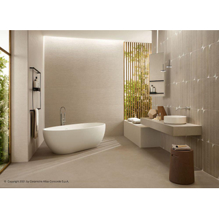 SAMPLE Atlas Concorde Boost Carrelage de sol et mural - 60x60cm - 9mm - rectifié - Porcellanato - Kaolin (Beige)