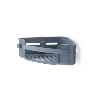 Umbra Flex Douchemand - 30x19x9cm - hoekmontage - zelfklevend - leisteen blauw