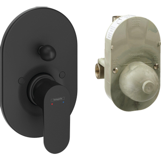 Hansgrohe Rebris s Mitigeur bain encastré monotrou mat noir