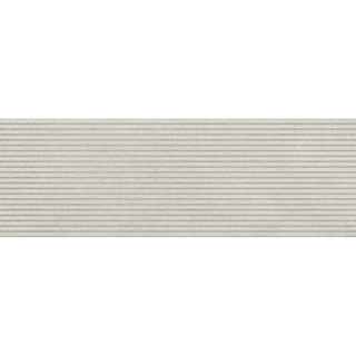 Baldocer Ceramica Strive Delf wandtegel - 33.3x100cm - 10.5mm - Rechthoek - gerectificeerd - Betonlook - Zilvergrijs structuur mat