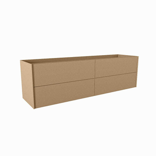 Mondiaz TENCE Meuble sous vasque - 170x45x50cm - 4 tiroirs - push to open - softclose - Oro