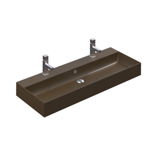 Thebalux wastafel model Cube 1x kom 2x kraangat