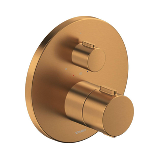 Duravit Thermostatarmaturen Afbouwdeel - mitigeur thermostatique encastré baignoire/douche - thermostatique - 1 sortie - Ø17cm - bronze brossé