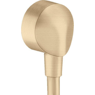 Hansgrohe Fixfit muuraansluitbocht zonder terugslagklep brushed bronze