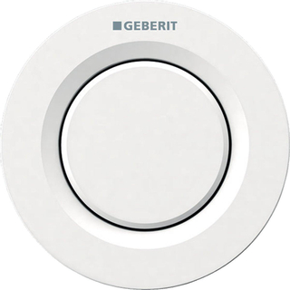 Geberit Type01 bedieningplaat met frontbediening voor toilet 9.5x9.5cm wit