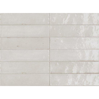 Ragno Look Wandtegel - 6x24cm - 10mm - porcellanato - wit glans