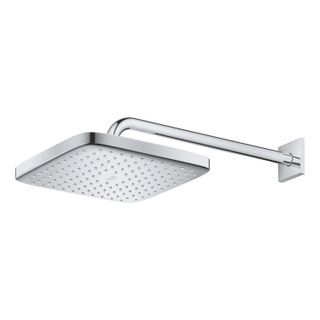 GROHE Tempesta 250 Cube Hoofddouche - 25cm - 1 straalsoort - wandarm 38cm - chroom/wit