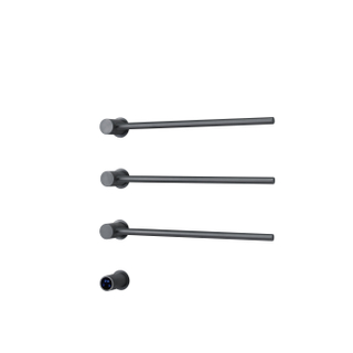 FugaFlow Eccelente Caloro Elektrische Handdoekradiator - 52x54x13cm - 30watt - gunmetal