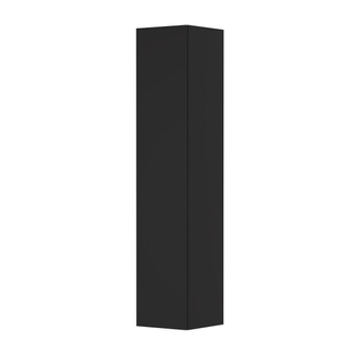 INK Badkamerkast - 35x35x169cm - 1 deur - links en rechtsdraaiend - greeploos - MDF lak zwart mat