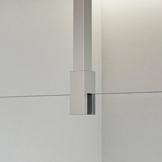 FortiFura Galeria Stabilisatiestang - plafond - tbv inloopdouche 125cm - geborsteld RVS