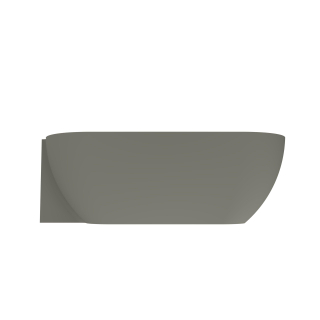 Arcqua Havana Halfvrijstaand Bad - 170x80cm - links - mat beton