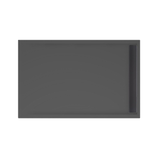Xenz Easy Tray douchevloer - 140x90x5cm - acryl - zonder gootcover - ebony