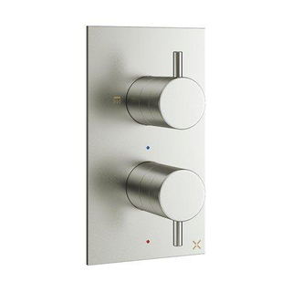 Robinet de douche Crosswater MPRO - encastré - vertical - 2 voies - inox