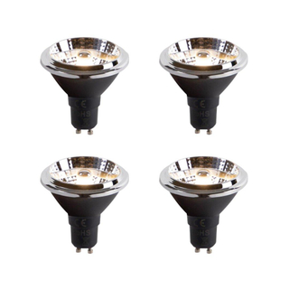 Luedd Lampe LED - lot de 4 - GU10 - 6W - 3000K - 475LM - à intensité réglable