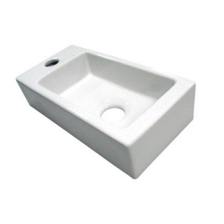 Best Design Class Lavabo 36x18x9cm gauche blanc