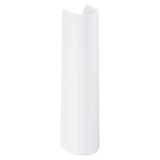 GROHE Bau Cache-siphon colonne pour lavabo avec fixation blanc