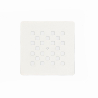 BRAUER Relievo Crag Grille d'évacuation - 13.1x13.1x1cm - mat blanc