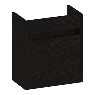 BRAUER Adore fonteinonderkast - 40x45x22cm - met 1 deur greeploos linksdraaiend Timber Black
