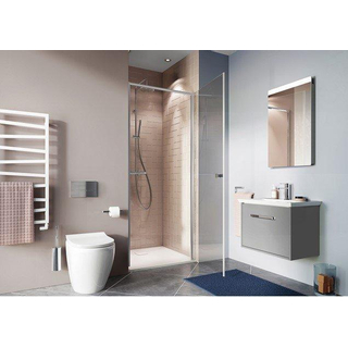 Crosswater Clear 6 Draaideur - 80x198cm - 6 mm - veiligheidsglas - zilver aluminium