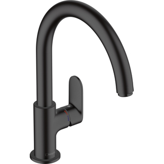 Hansgrohe Vernis Mitigeur de cuisine bec pivotant mat noir